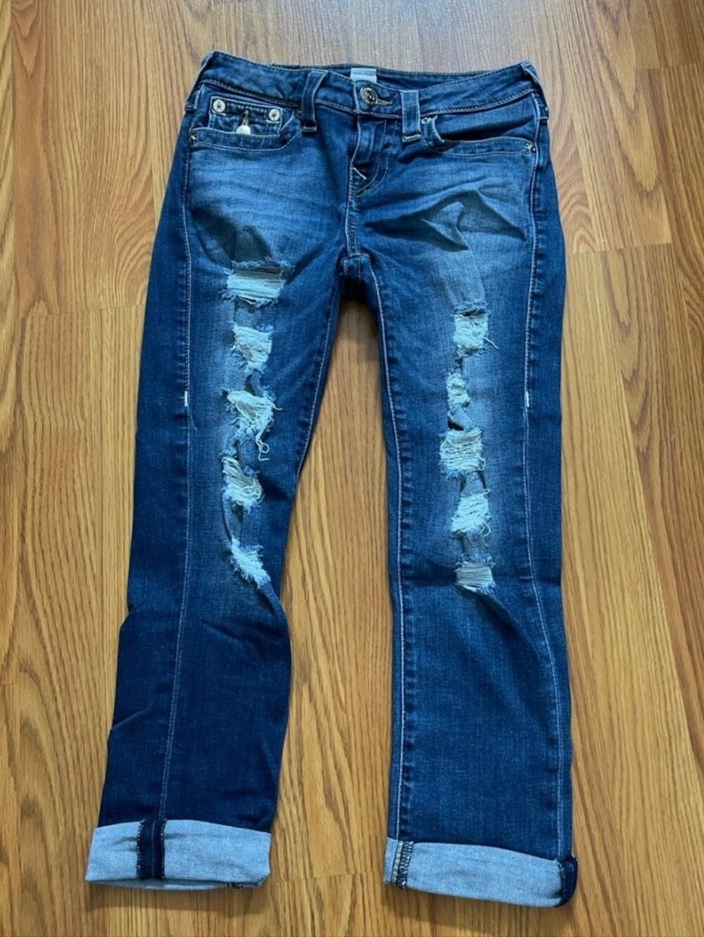 True Religion Distressed Capri